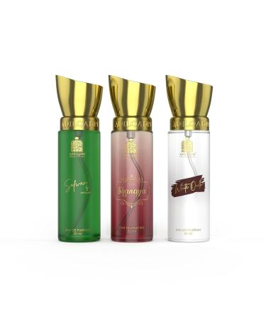 Trio Luxury Perfume Gift Set (3 x 20ml) | With Shanaya White Oud Safwan Perfume Unisex Strong Woody Fruity Amber Long Lasting EDP Fragrance Set - Buy Online on GoSupps.com