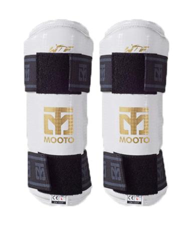 Mooto Korea Taekwondo Extera Forearm Protector Black or White UFC Martial Arts MMA Kickboxing Training Gym School Academy 1.White 2.S(4.39-4.98ft or 134-152cm)