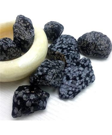 Natural Natural Stone Snowflake Obsidian raw Crystals Stones for Decoration ningxiao (Color : 30-50mm Size : 100g) 100g 30-50mm - Buy Online on GoSupps.com