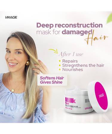 Milk Keratin Hair Treatment Mask - Moisturizing & Nourishing for Damaged Hair - Prevents Split Ends & Breakage - 7.05 oz - Buy Online on GoSupps.com