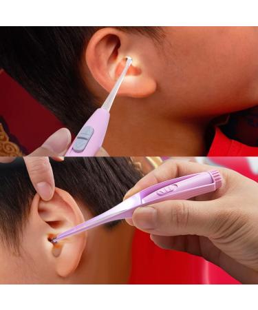 Earwax Removal Tool Shine Ear Cleaner USB Charging Light Earpick Ear- Picking Tool Tweezers Set for Baby Kid (Pink) - Buy Online on GoSupps.com