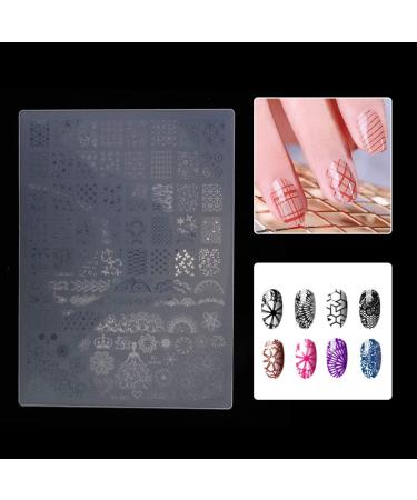 Nail Art Template Stencil & Stamping Kit - International Shipping Available! - Buy Online on GoSupps.com