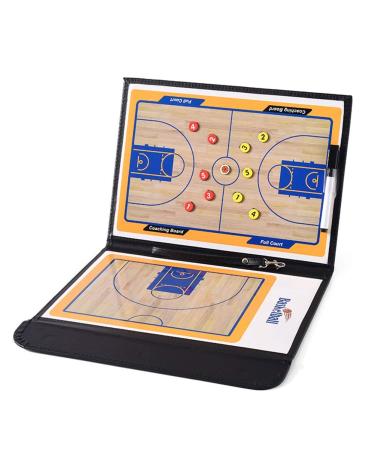 TXENCEX Basketball Coaching Board Coaches Clipboard Tactical Magnetic Board Kit,Portable Strategy Coach Board with Dry Erase, Marker Pen and Zipper Bag