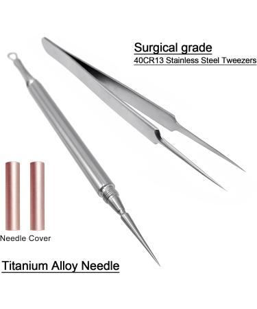 SGNEKOO Professional Facial Milia Removal Tool and Whitehead Extractor Kit - Buy Online on GoSupps.com