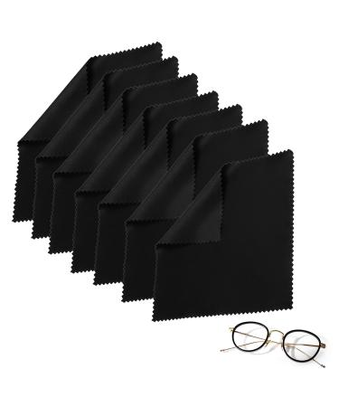 Yoezuo 7 pieces of glasses cleaning cloth 18 x 15cm microfiber cloth glasses cleaning towels microfiber cleaning towels for glasses screens tablets cell phone camera (black) - Buy Online on GoSupps.com