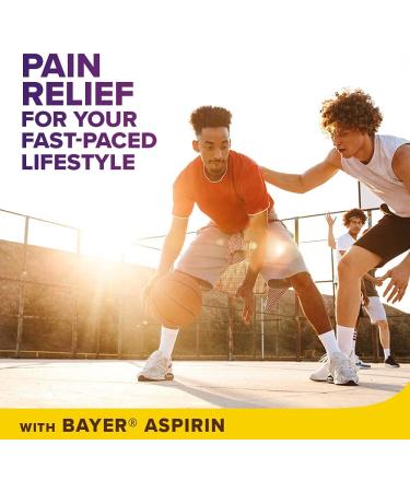 Bayer Back & Body Extra Strength Aspirin 500mg Coated Tablets | Fast Pain Relief with Caffeine | 200 Count - Buy Online on GoSupps.com