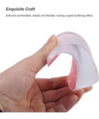 Tmishion Invisible Silicone Gel Insoles - Height Increasing Orthopedic Cushion (1.5cm Pink) for Ultimate Comfort and Support - Buy Online on GoSupps.com