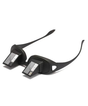 Lazy Glasses Horizontal Bed Prism High Definition Horizontal Spectacles Periscope Lie Down Eyeglasses for Reading & Watching TV in Bed Unisex Black