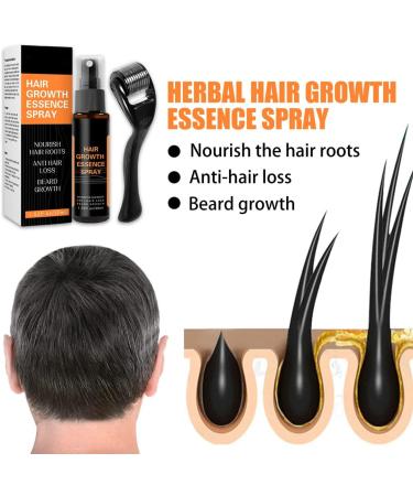 Spray Repousse Cheveux + Rouleau Repousse Cheveux Spray Repousse Cheveux Pour Hommes Femmes Spray Repousse Cheveux L'huile De Gingembre Stoppe La Chute Des Cheveux (Spray+Roller) - Buy Online on GoSupps.com