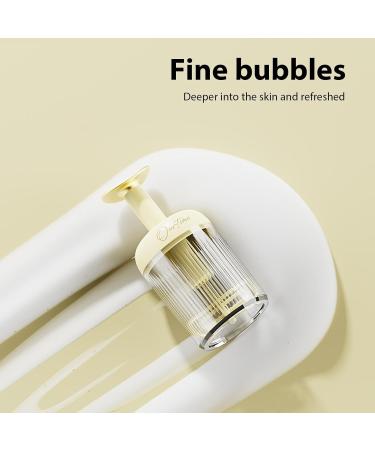 Cleanser Foamer Type Rotating Facial Cleanser Foaming Bottle Automatic Rebound | Fine Foam Skincare Cleaner Tools for Face Cleanser Shampoo Shower Gel Deep Cleansing Light Yellow - Buy Online on GoSupps.com