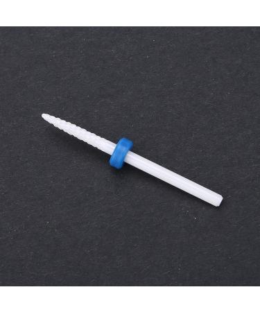 Nail Drill Bit Ceramic Cylinder Shape Grinding Head with Display Base - White 01 - Buy Online on GoSupps.com