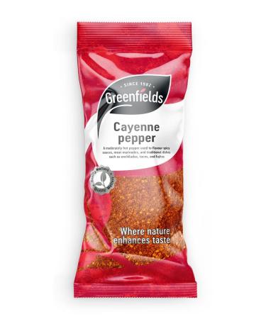 SINCE 1982 . GREENFIELDS Greenfields Pepper de Cayenne Good Heat 75g Bag