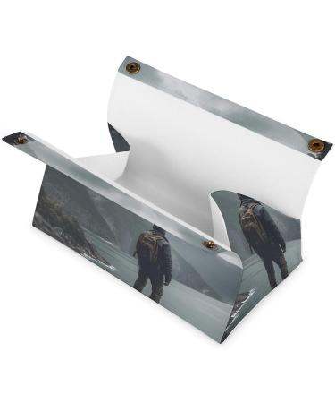 Tissue Box Cover Tissue Box Holder Sea and Mountains Print Tissue Holder Travel Tissue Packs Facial Paper Holder Decorative Holder - Buy Online on GoSupps.com
