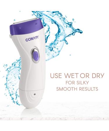 Conair Ladies Dual Foil Rechargeable Wet/Dry Shaver with Pop-up Trimmer - Smooth & Convenient Shaving Experience - Buy Online on GoSupps.com