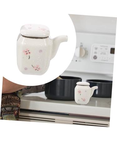 ABOOFAN 3pcs Ceramic Soy Sauce Pot Japanese Oil Dispenser Vinegar Jar Porcelain Olive Oil Bottle Oil Pot Vinegar Bowl Kitchen Seasoning Jar Japanese Soy Sauce Shoyu Ceramics Lecythus White 8X7.5X5CMx3pcs Whitex3pcs - Buy Online on GoSupps.com