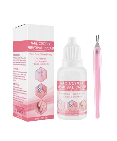 Cuticle Remover Cream | Cuticle Remover Gel 30ml Instant Fast Absorption Gentle Softening Cuticle Remover Cream Maintain Healthy Cuticles Honhoha