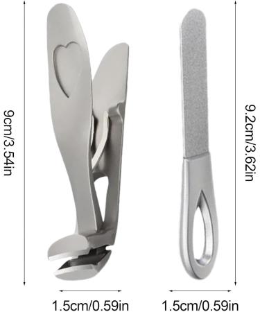 Thick Nail Clippers for Men Nail Clippers for Thick Toenails Large Stainless Steel Nail Cutter Anti-Splash Fingernail Clippers Toenail Clippers with Wide Jaws for Men Silver Gray Suit - Buy Online on GoSupps.com