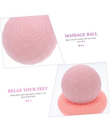 Beaupretty 4-Piece Fascia Ball Massage Set - Back & Shoulder Relief Devices | Neck Massage Tools | Relaxation Ball Pebbles - Pink 12x6x5cm - Buy Online on GoSupps.com