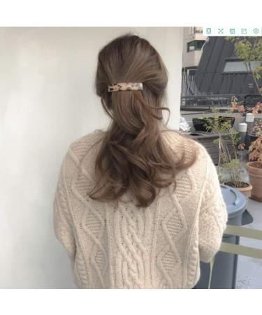 Tortoise Shell Cellulose Acetate Hair Barrettes - French Design 3 Pack - Buy Online on GoSupps.com