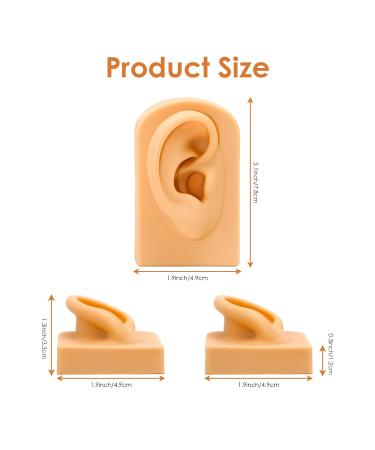 Gonryun Right Ear Silicone Piercing Practice Kit and Display Tool - Buy Online on GoSupps.com