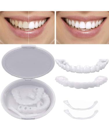Giural Veneer Snaps Teeth - 2 Pairs of Instant False Teeth for Men & Women | Immediate Prostheses for a Perfect Smile - Buy Online on GoSupps.com