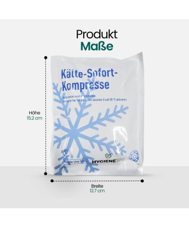Buy Immediate Cold Compress 12 Pack | Disposable Cooling Pads for Pain Relief & First Aid | 15.3 x 12.7 cm - Buy Online on GoSupps.com