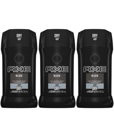 Axe Black Antiperspirant Deodorants Stick 2.7 Ounce (Pack of 3) - Buy Online on GoSupps.com
