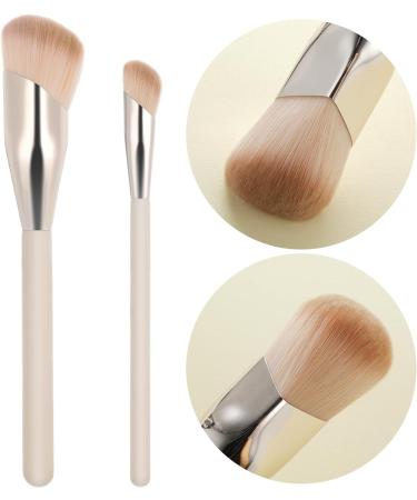 Bewudy 2 Pcs Concealer Brush Angled Concealer Brushes for Under Eye Precision Face Blending Blush Brush Foundation Concealer for Dark Circles Make up Nose Contour Brush Applicator - Buy Online on GoSupps.com
