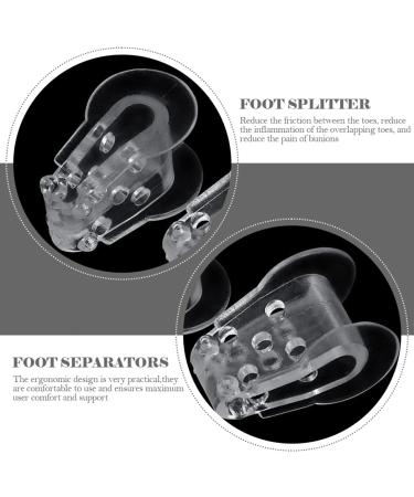 Healeved Relief Bunion Spacers - 4 Pairs | Toe Separator Gel Pad for Men & Women - Hammer Splint, Overlapping, Cramps, Breathable Design - Buy Online on GoSupps.com