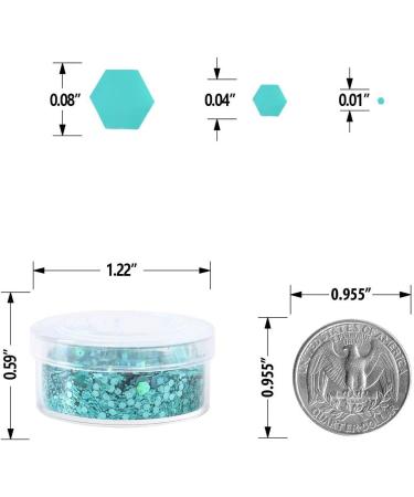 12 Color Chunky Nail Glitter for Face, Body, Eyes, Hair & Crafts - Cosmetic Sequins - Buy Online on GoSupps.com