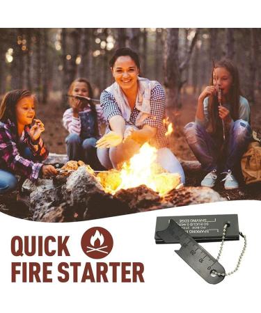 3-Pack Waterproof Magnesium Fire Starter Tool for Camping/Hiking/Emergency - Buy Online on GoSupps.com