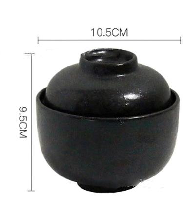  Salad Bowl Pasta Bowls Ceramic Stew Pot Soup Bowl with Lid 230ML Stew Pot Tableware Egg Cup Household Kitchen Supplies Snack Bowl Soups and Salads Bowls - Buy Online on GoSupps.com