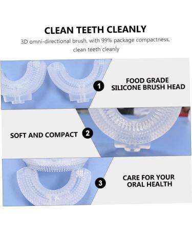 Doitool 12 Pcs Kids Tooth Heads for u-Head Toothbrush - White Silicone, Soft Shaped for Infants and Children - Compatible with Automatic Food Dispenser - Buy Online on GoSupps.com