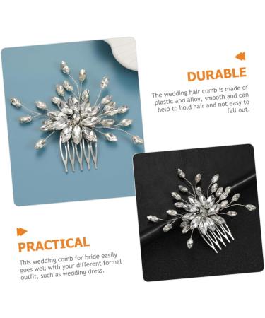 Ipetboom Bride Tiara Hair Comb Hair Accessories for Prom Rhinestone Hair Accessories Bridal Accessories Diamond Headpiece Tiara Wedding Hair Accessories Bride Headband Plastic Glass - Buy Online on GoSupps.com