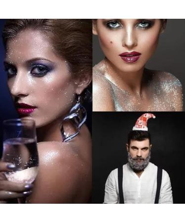 Mysense Silver Glitter Spray for Hair and Body - Waterproof Holographic Shimmer Hairspray for Christmas Halloween Rave Makeup - 2.11oz - Buy Online on GoSupps.com