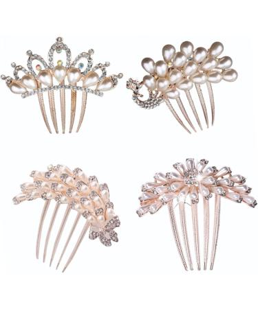 minkissy Comb Wedding Comb Headpieces hair clips for women Wire Hair bridal hair comb goody hair clips for women wedding head pin crystal needle Wedding - Buy Online on GoSupps.com