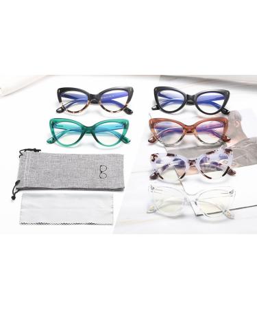 Viseng Women's Oversized Cateye Reading Glasses - Blue Light Blocker Stylish Readers (+1.5 Diopters Black) - International Shipping Available - Buy Online on GoSupps.com