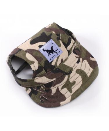 ITODA BASSEBALL HATTER SMALLY DOUPS WITH EARLE CAP BASE CAP Summer baseball cap adjustable Dog Hut puppies Sport Cold Sun Protection Sun Protection Sonnenhut Cat Map Cap Outdoor Xl Camouflage