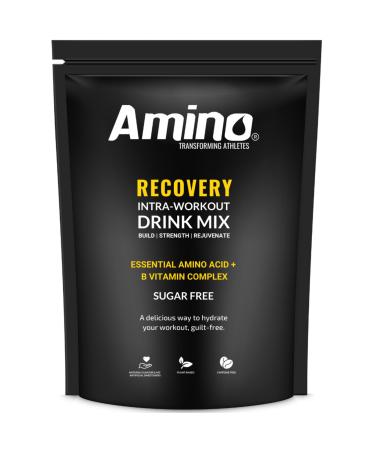 Amino Recovery - EAA & BCAA Intra Workout Powder - Amino Acid Drink - 5000mg EAA Amino Acids & BCAA Powder - Sugar Free & Vegan (Cloudy Lemon 22 Servings) Cloudy Lemon 22 Servings (Pack of 1)