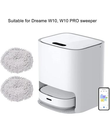 2 PCS Sweeper Mop Cloth Cleaned Mop Pads Side Brush Main Roller Brush for Dreame Bot W10 W10Pro Robotic Vacuum Cleaner - Buy Online on GoSupps.com
