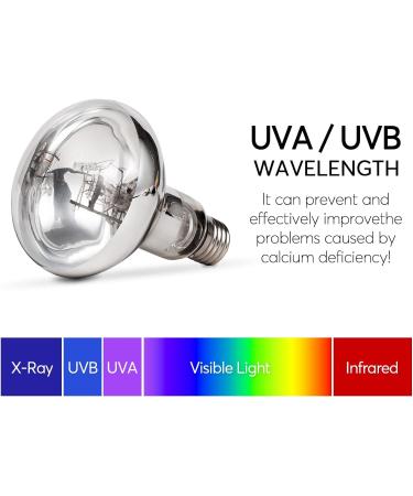 Ledivion D3 UV Basking Lamp 80 Watt Reptile Heat Lamp UVB UVA Mercury Vapor Self-Ballasted Provides Heat Light & UV for Reptile and Amphibian 80.0 Watts - Buy Online on GoSupps.com