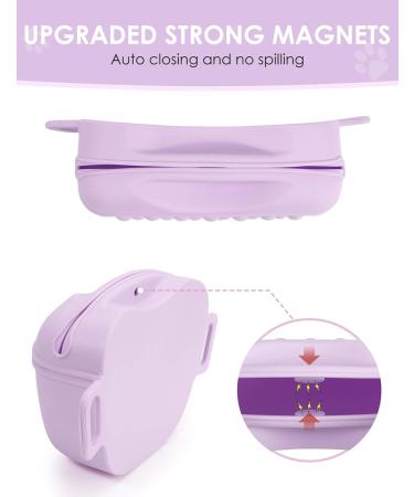 Buy Gobeigo Silikon Hundeleckerli Bags & Training Clicker - Magnetic Closure Treat Bag for Dogs Puppy Training & Walks Hip Belt Fanny Pack (Violet) - International Shipping Available - Buy Online on GoSupps.com