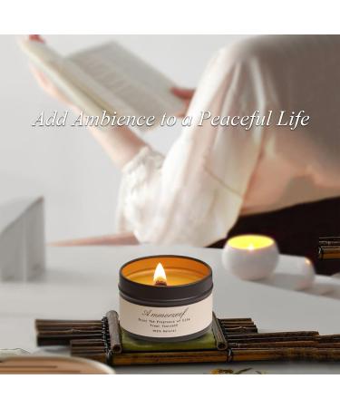 Sandalwood Meditation Candle - Natural Soy Wax Wooden Wick | Aromatherapy Spa & Yoga Candles for Women - Buy Online on GoSupps.com