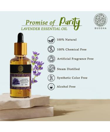 Buy Lavender Essential Oil (30ml) - 100% Pure & Natural for Hair Skin & Relaxed Sleep | International Shipping Available - Buy Online on GoSupps.com