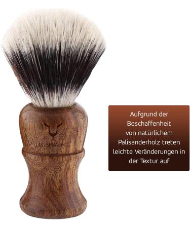 JAG Shaving Razor Set - Sustainable 4-Part Wood Razor Set with Synthetic Brush & Leather Bag - Perfect for Eco-Friendly Grooming - Buy Online on GoSupps.com