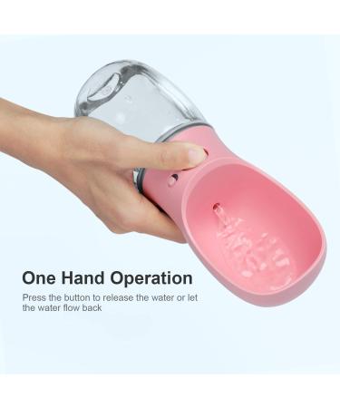 Buy Cotop Portable Dog Water Bottle 350ml - Antibacterial & Leak-Proof Travel Dispenser for Dogs & Cats - Pink Outdoor Drinking Cup - Buy Online on GoSupps.com