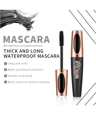 Makeup Volumizing Mascara Waterproof Dense Slender Curly Silicone Brush Head 4D Mascara (Size : B) - Buy Online on GoSupps.com