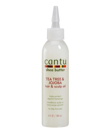 Cantu Shea Butter Tea Tree & Jojoba Hair & Scalp Oil 6 Fluid Ounce (Pack of 6)