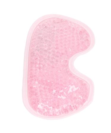 Cooling Eye Cover Reusable Cold Eye Cover with Soft Plush Back for Bathroom (Pink)