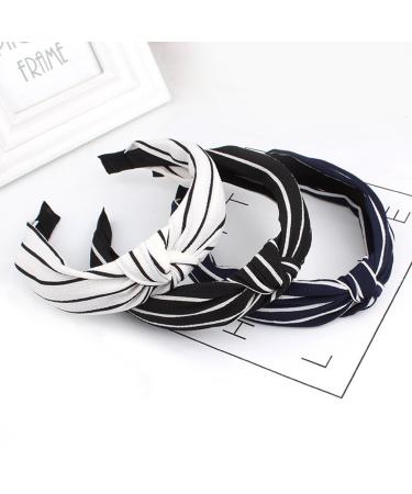 Frcolor Set of 3 Wide Turban Note Headbands - Trendy Random Color Hair Accessories for Women | International Shipping Available - Buy Online on GoSupps.com